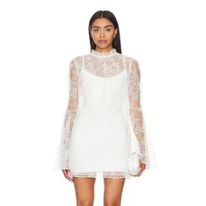 Katie May White Lace Mini Dress